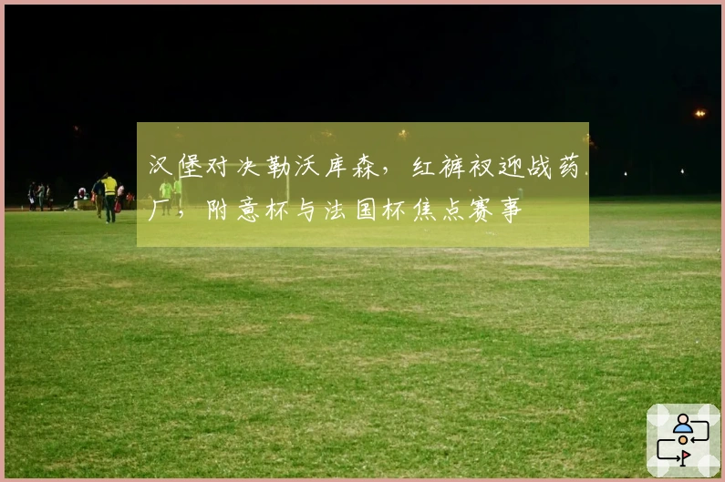 汉堡对决勒沃库森，红裤衩迎战药厂，附意杯与法国杯焦点赛事